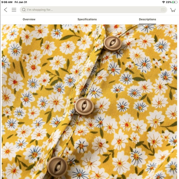 Flirty spring floral dress - Picture 6 of 8